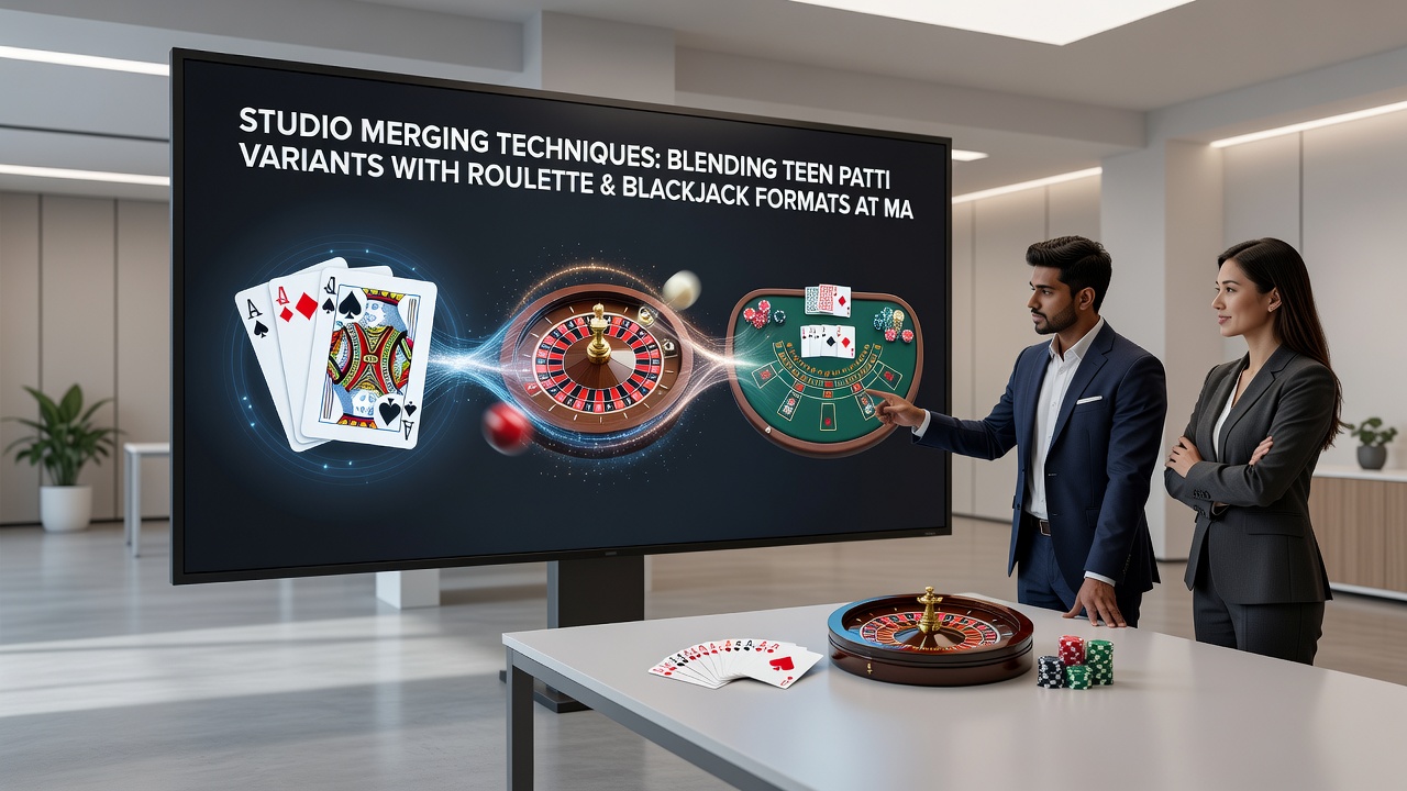 Hybrid game interface blending Teen Patti with roulette and blackjack